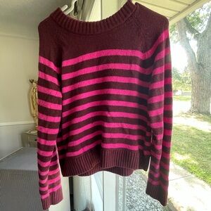 Gap stripes stretchy sweater worn one season